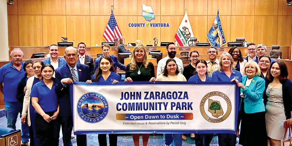 BOARD OF SUPERVISORS DEDICATE JOHN C. ZARAGOZA COMMUNITY PARK