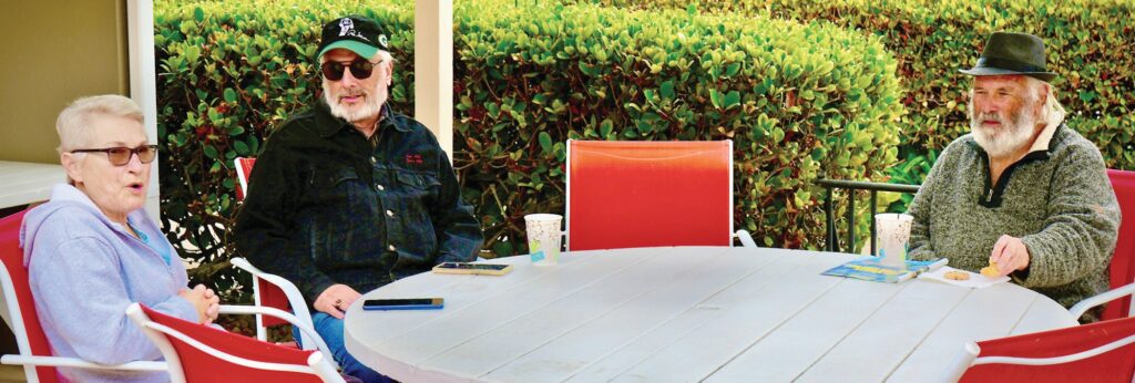 Patio coffee: friendship with a java jolt