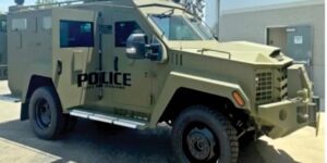Military Equipment keeps Officers safe